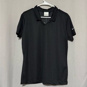 Nike Women's Dri-Fit Black Golf Polo Shirt
